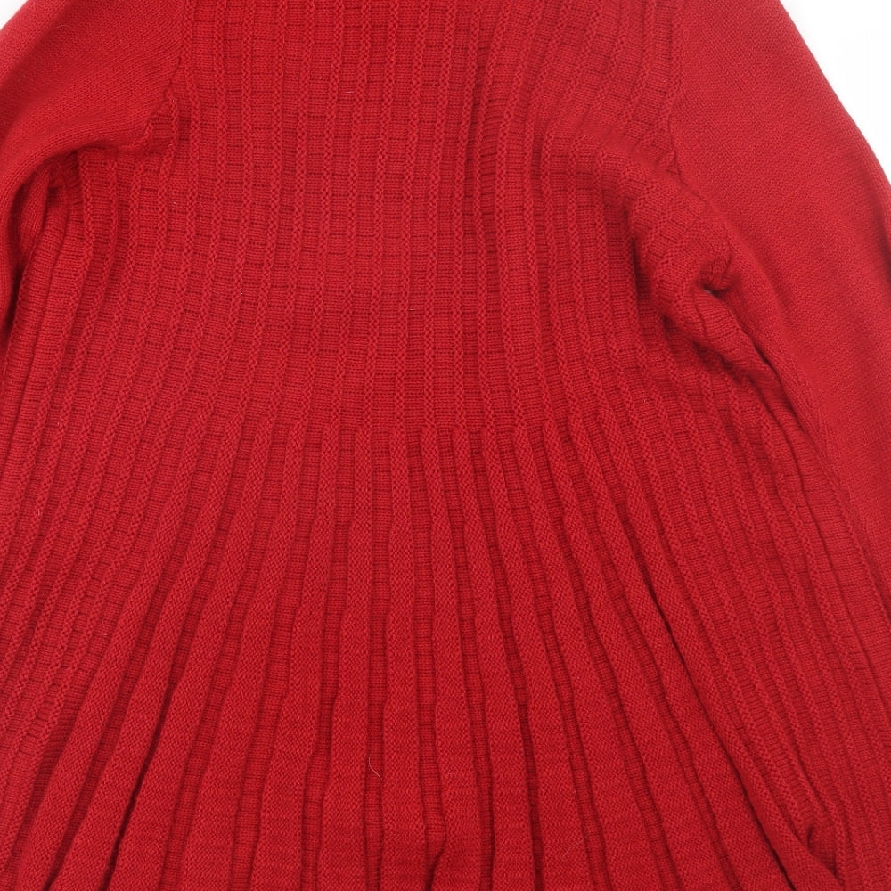 Nightingales Womens Red   Cardigan Jumper Size 12