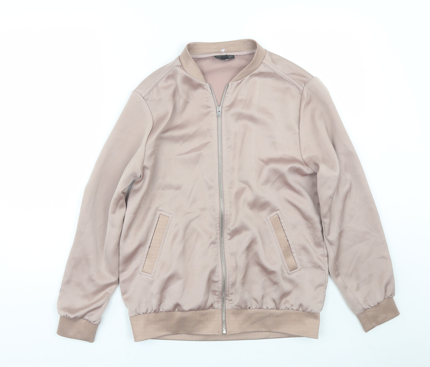 Topshop Womens Pink   Bomber Jacket Coat Size 10
