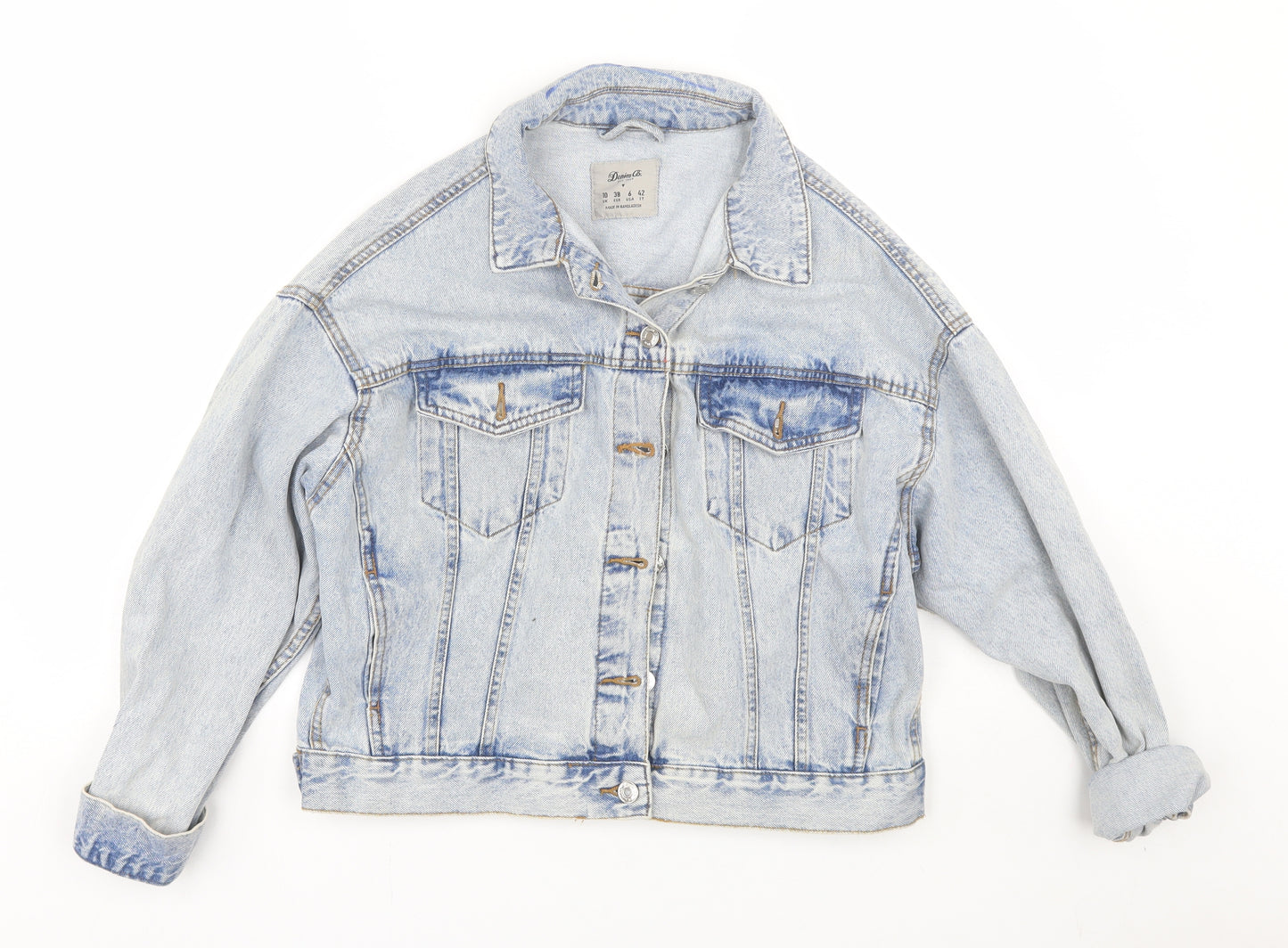 Denim co Womens Blue  Denim Jacket  Size 10
