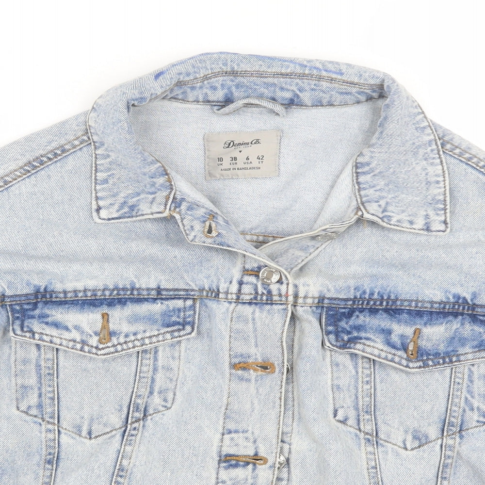 Denim co Womens Blue  Denim Jacket  Size 10