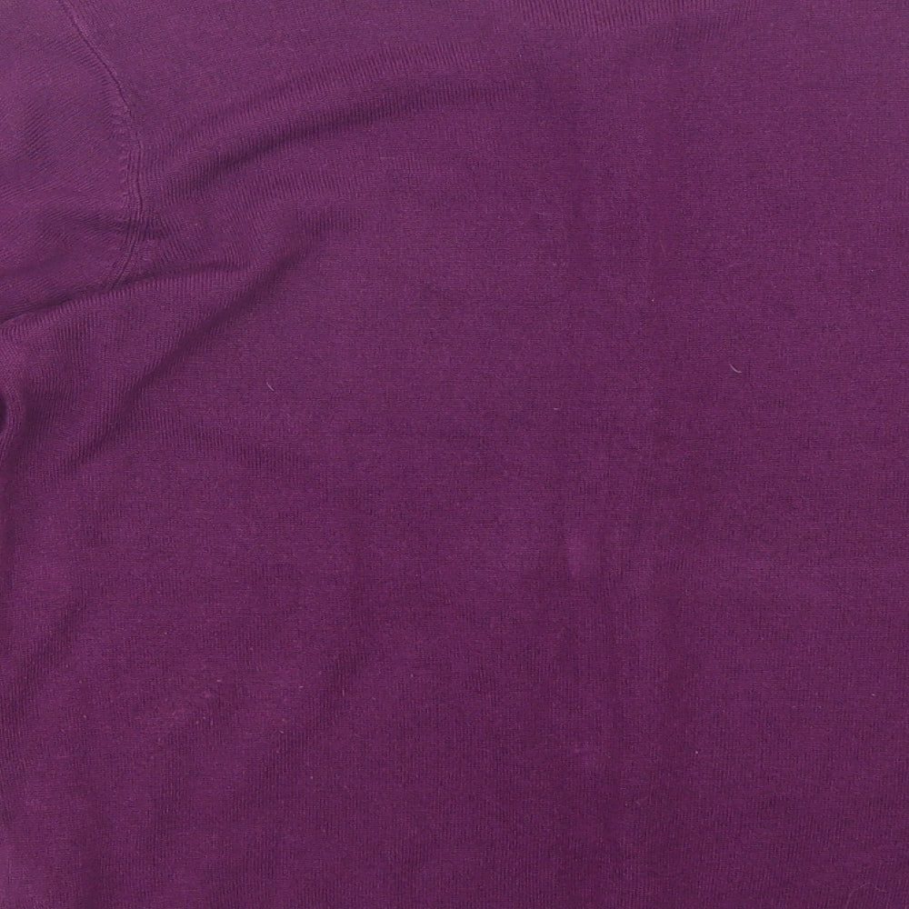 M&S Womens Purple   Cardigan Jumper Size 14