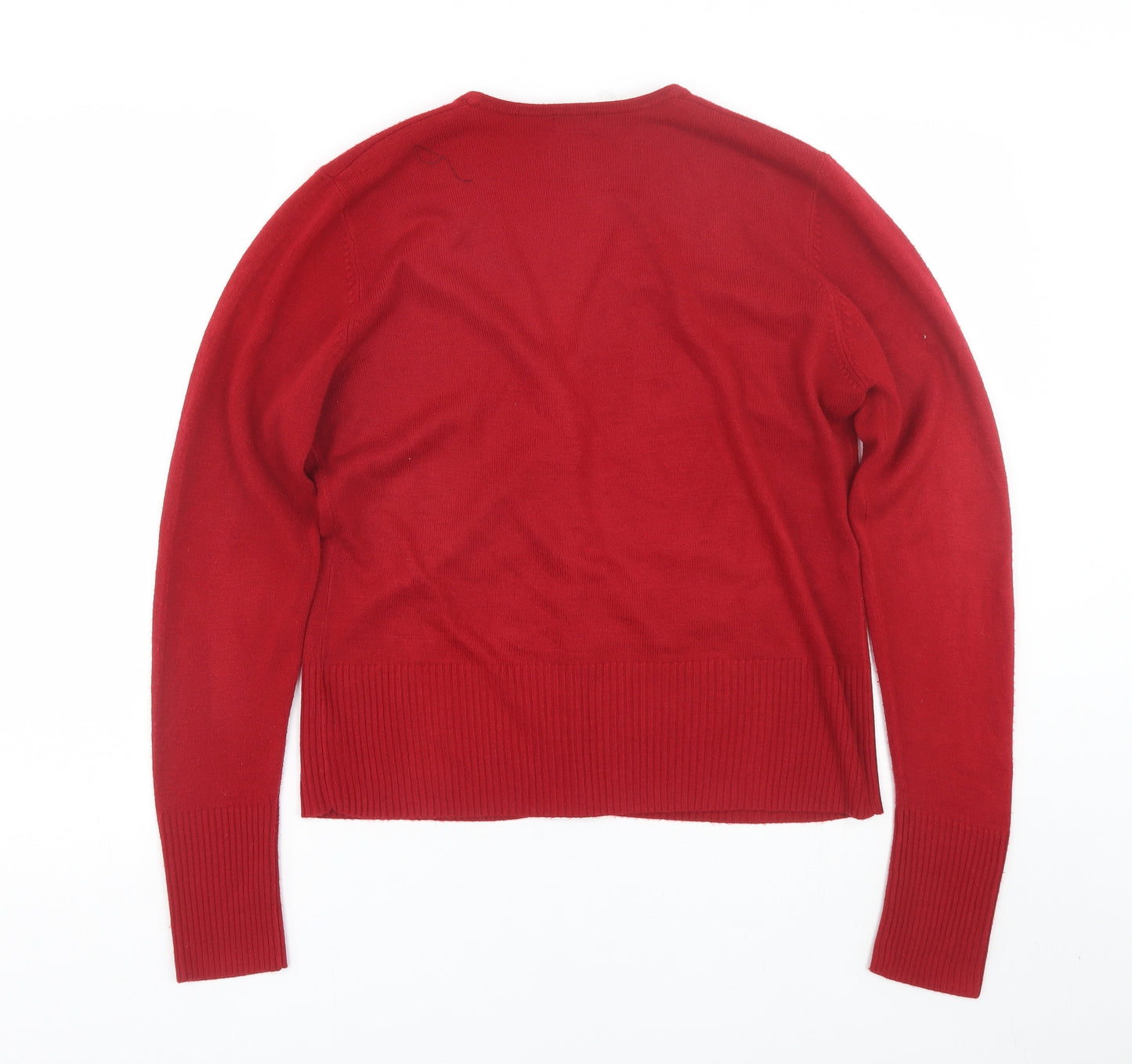 Debenhmas Womens Red   Cardigan Jumper Size 16