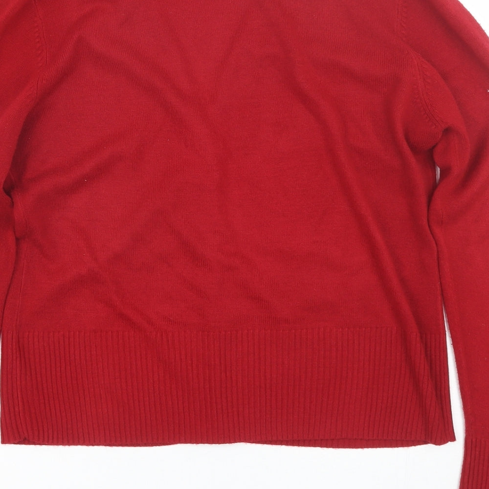 Debenhmas Womens Red   Cardigan Jumper Size 16
