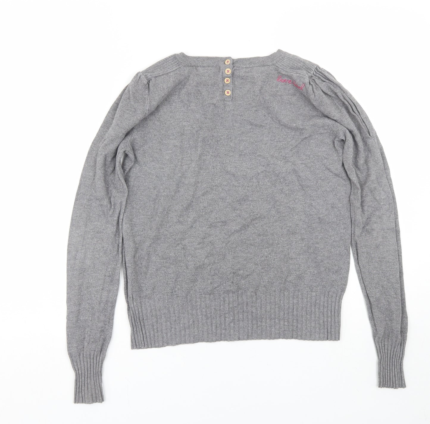 Love Label Womens Grey   Pullover Jumper Size 14