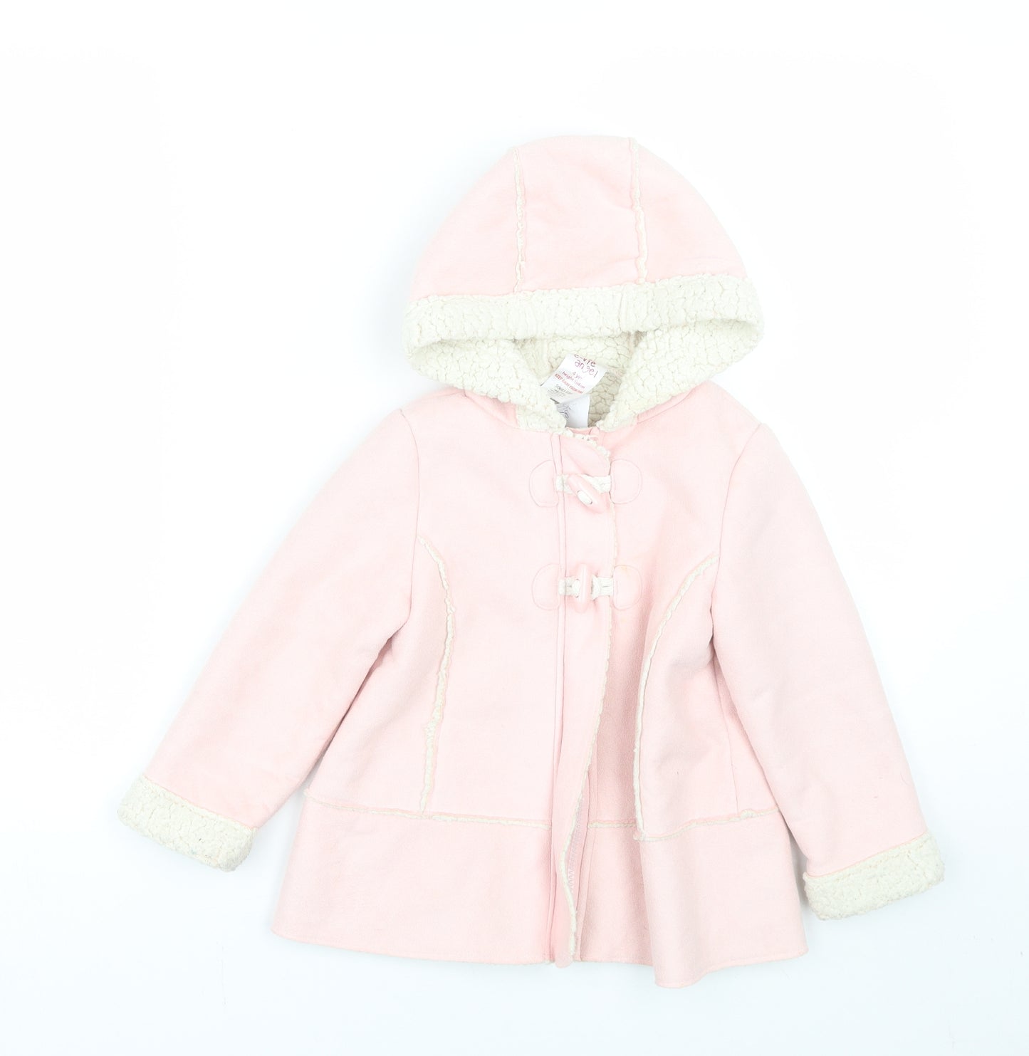 Evie Angel Girls Pink   Jacket Coat Size 4 Years
