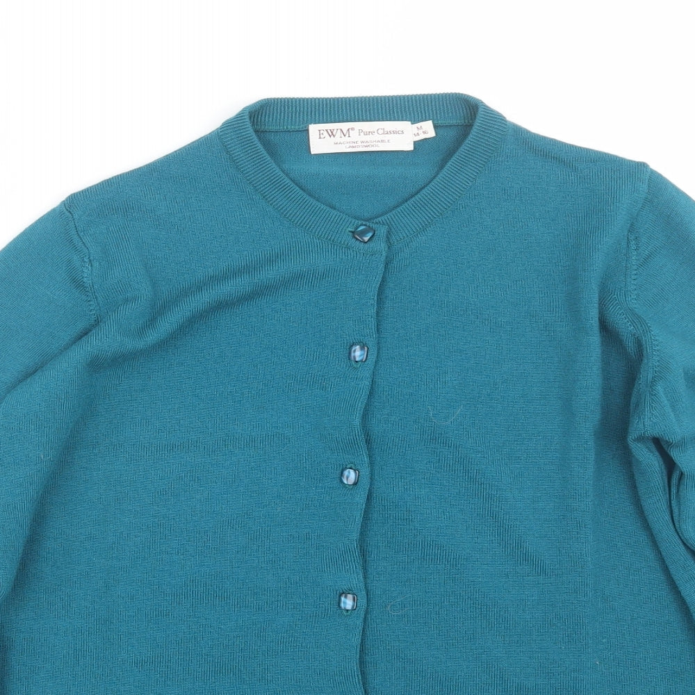 EWM Womens Blue   Cardigan Jumper Size M