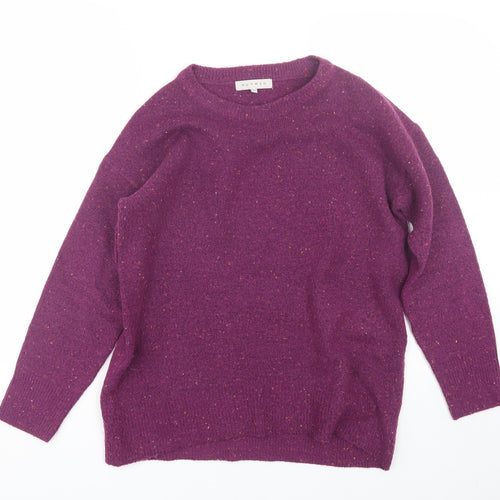 Nutmeg Womens Purple   Pullover Jumper Size 10