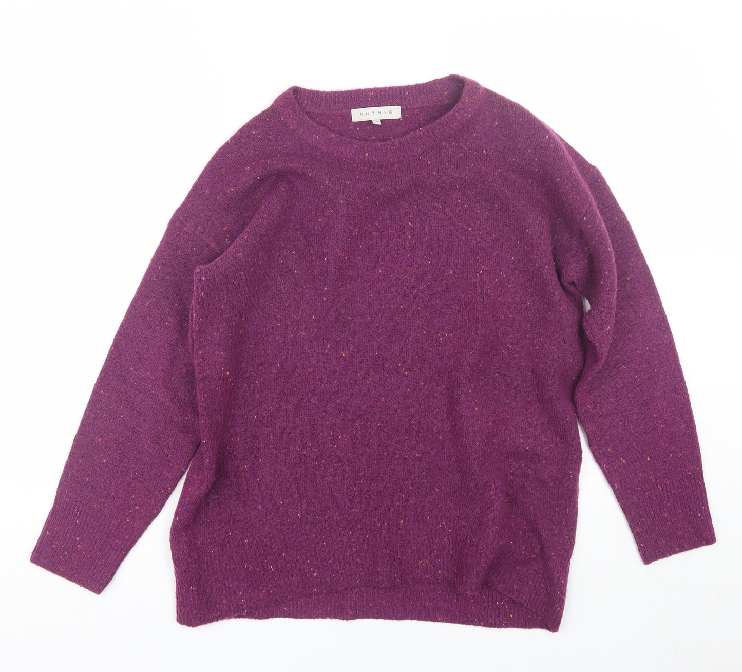 Nutmeg Womens Purple   Pullover Jumper Size 10