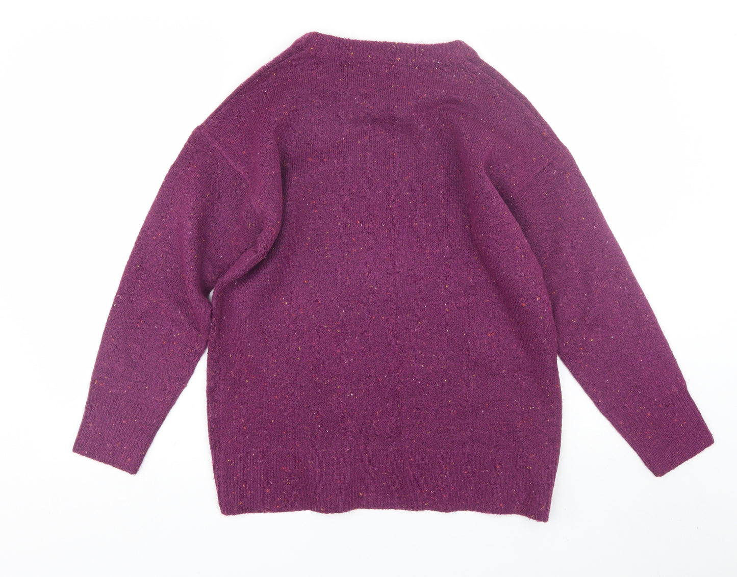 Nutmeg Womens Purple   Pullover Jumper Size 10