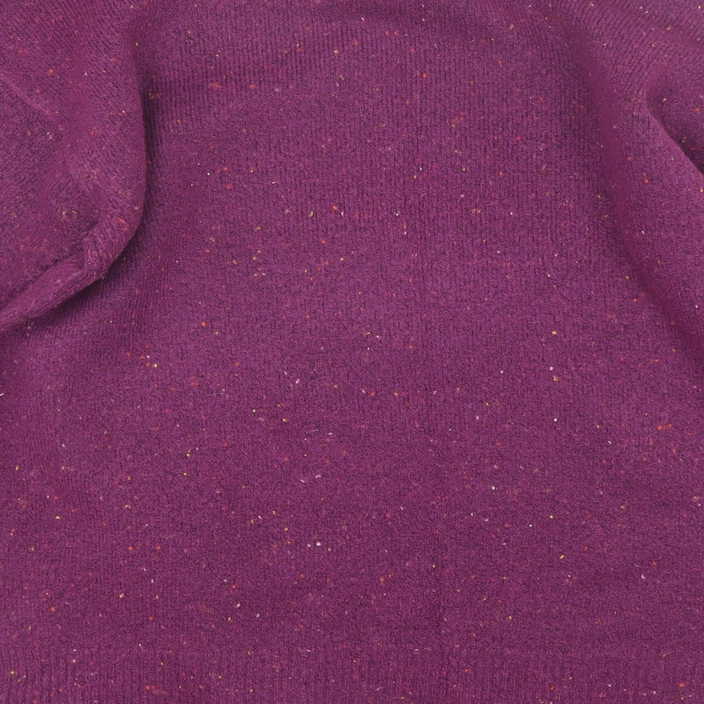 Nutmeg Womens Purple   Pullover Jumper Size 10