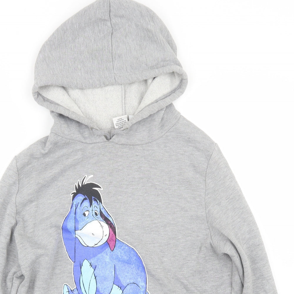 Primark Womens Grey   Pullover Hoodie Size L  - Disney