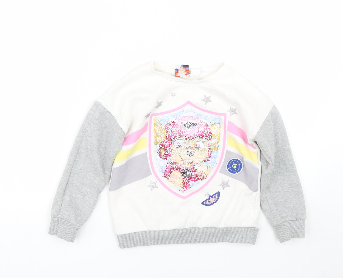 Primark Girls Multicoloured   Pullover Sweatshirt Size 5-6 Years  - Paw patrol