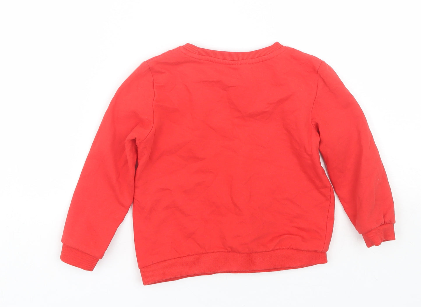 So cute Girls Red   Pullover Sweatshirt Size 2-3 Years  - christmas