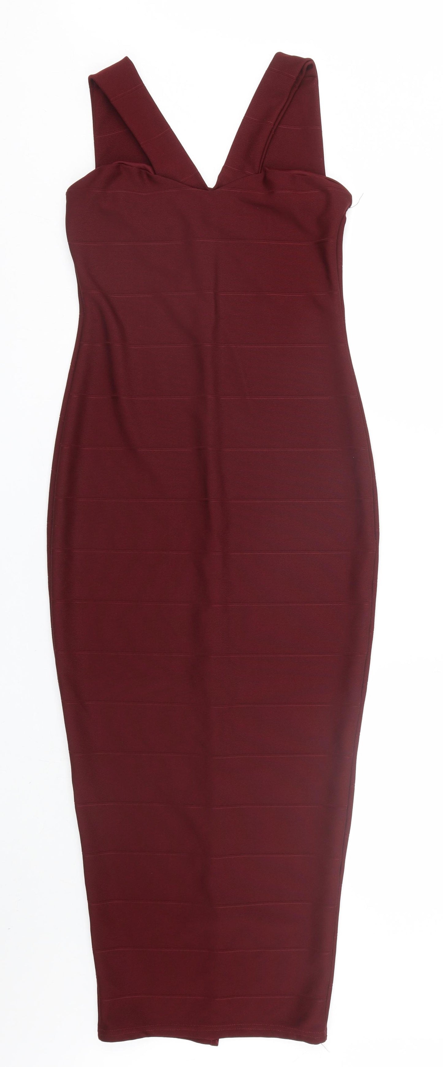Boohoo Womens Red   Tank Dress  Size 10