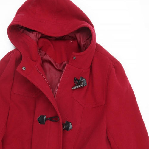 Preworn Womens Red   Jacket Coat Size 26