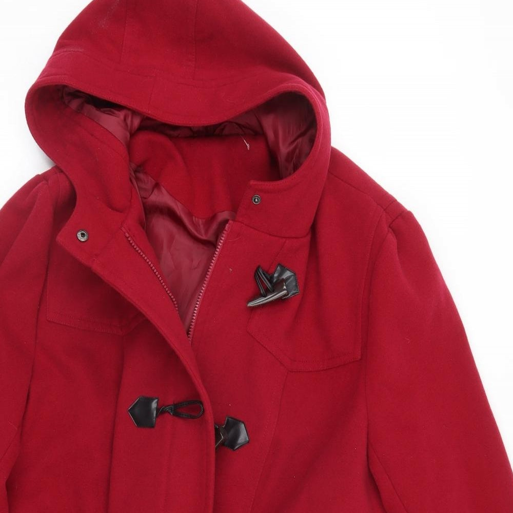 Preworn Womens Red   Jacket Coat Size 26