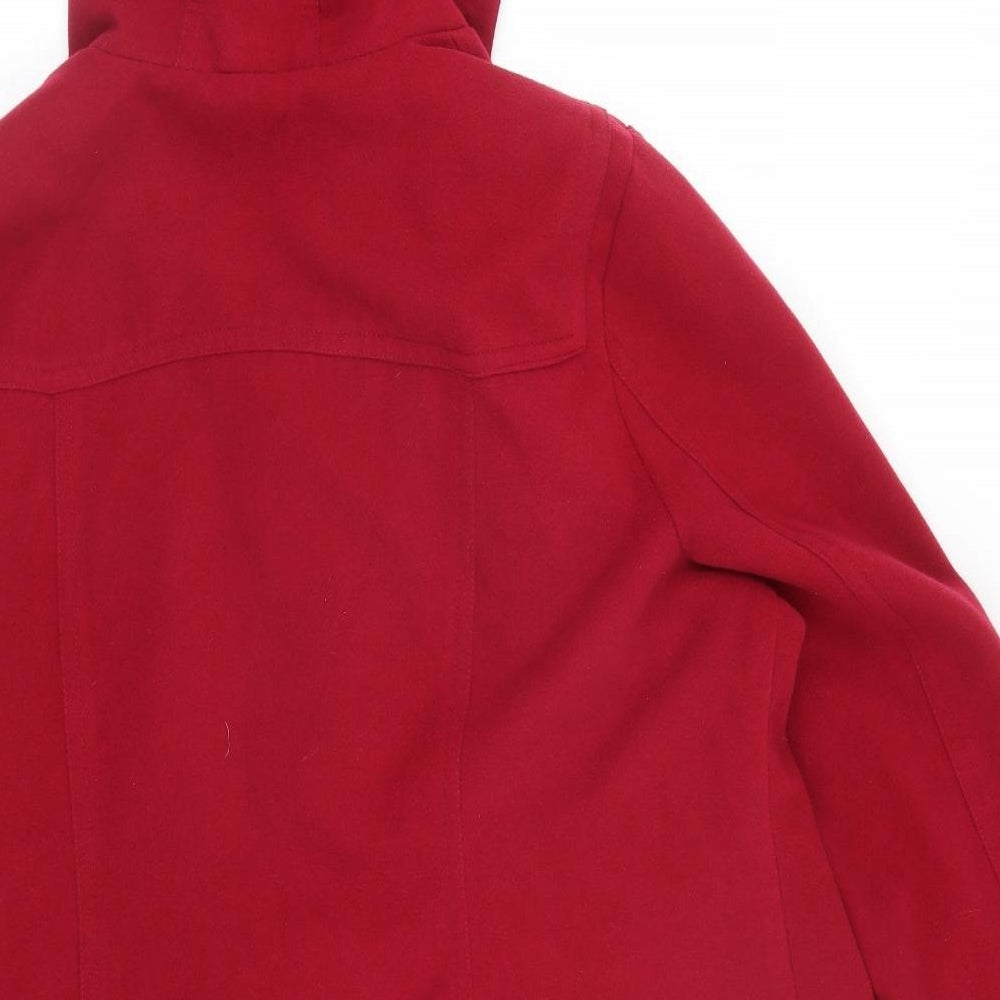 Preworn Womens Red   Jacket Coat Size 26