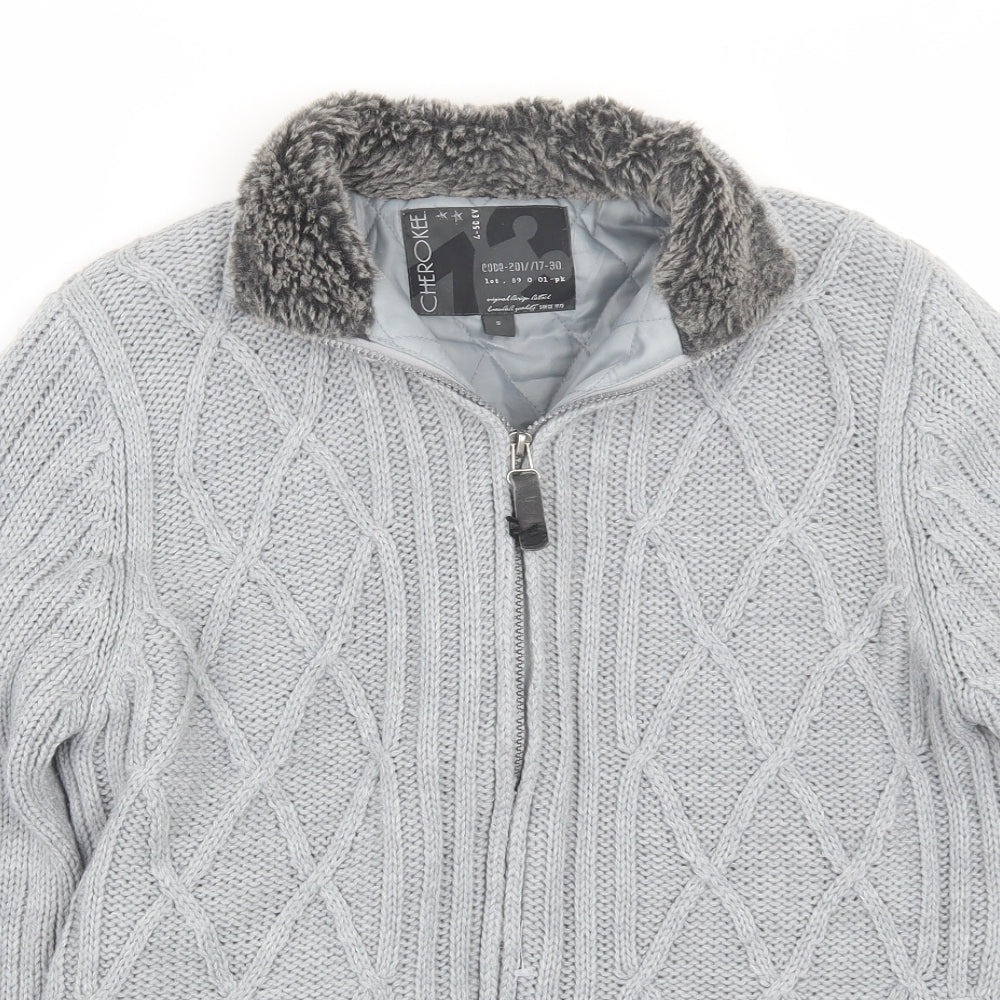 Cherokee Mens Grey   Full Zip Jumper Size S