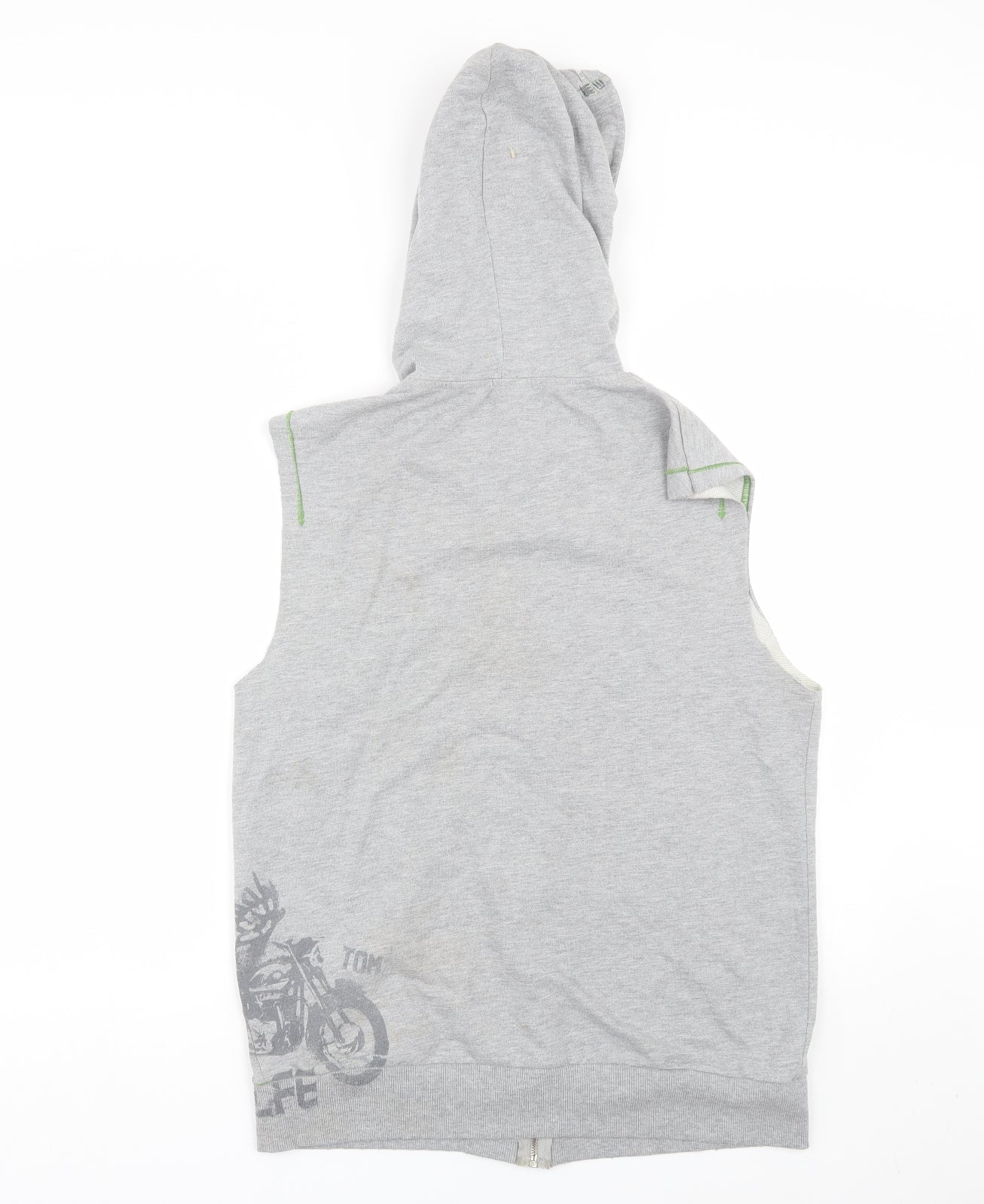 Tom Wolfe Womens Grey   Full Zip Hoodie Size L