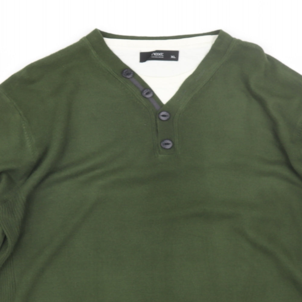 NEXT Mens Green   Pullover Jumper Size XL