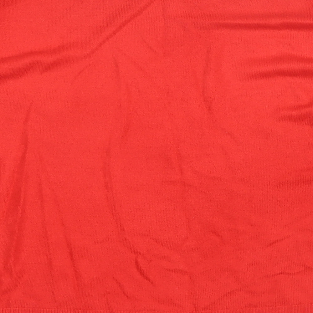 M&S Womens Red   Pullover Jumper Size 16