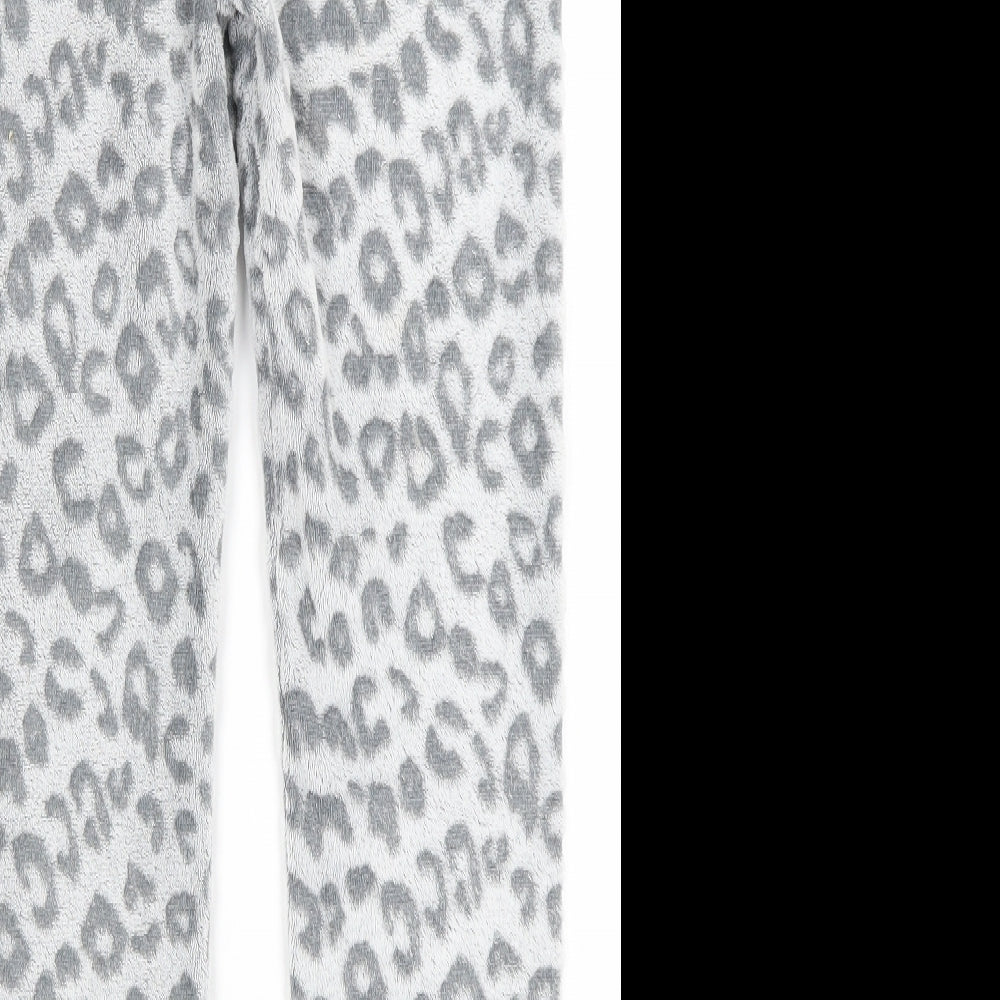 Primark Girls Grey Animal Print  Capri Pyjama Pants Size 12-13 Years