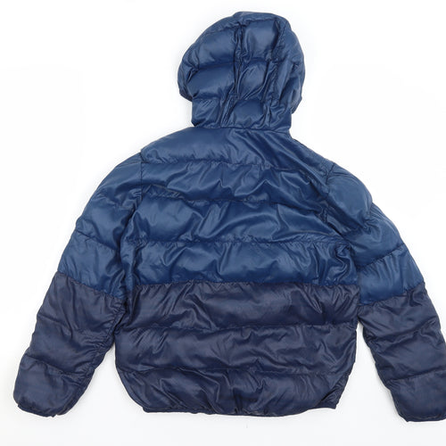 adidas Boys Blue   Parka Coat Size 11-12 Years