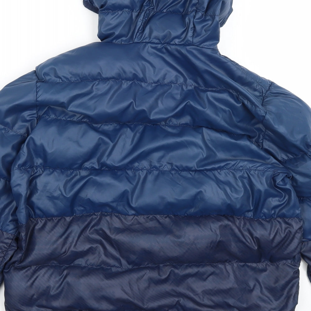 adidas Boys Blue   Parka Coat Size 11-12 Years