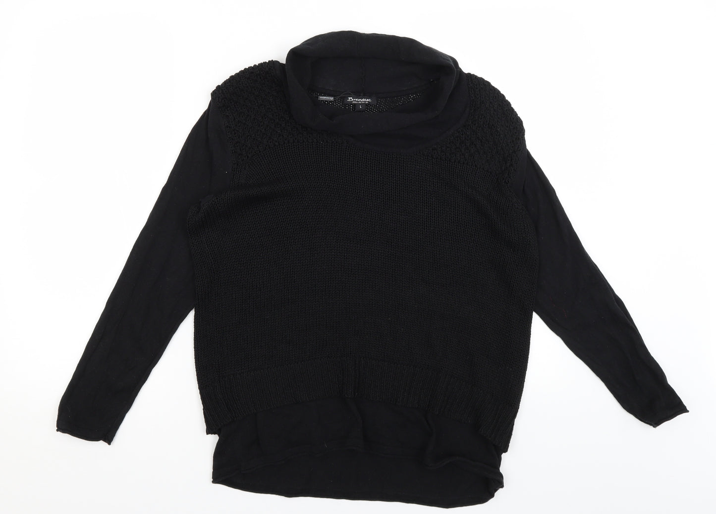 Brandette Womens Black   Pullover Jumper Size L