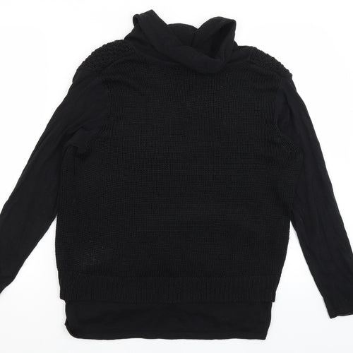Brandette Womens Black   Pullover Jumper Size L