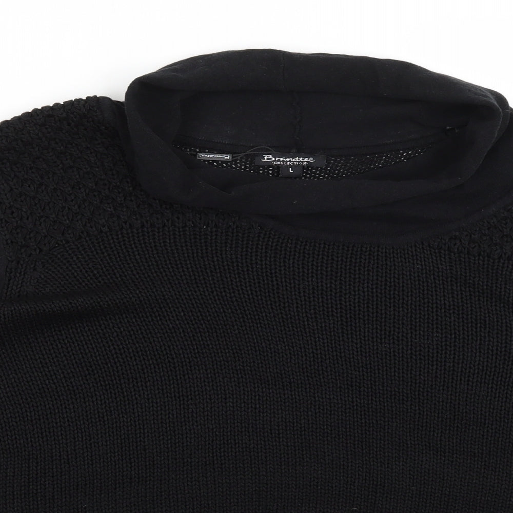 Brandette Womens Black   Pullover Jumper Size L