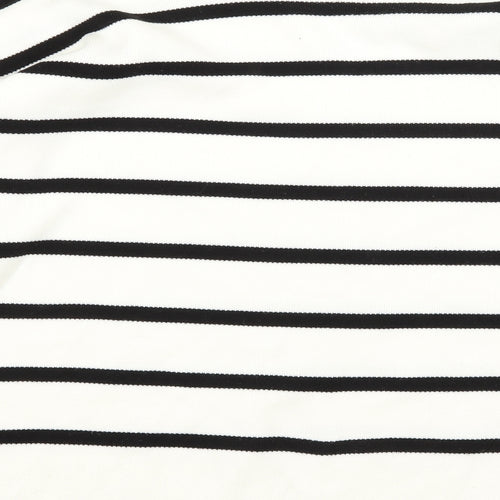 New Look Mens Ivory Striped  Pullover Jumper Size S