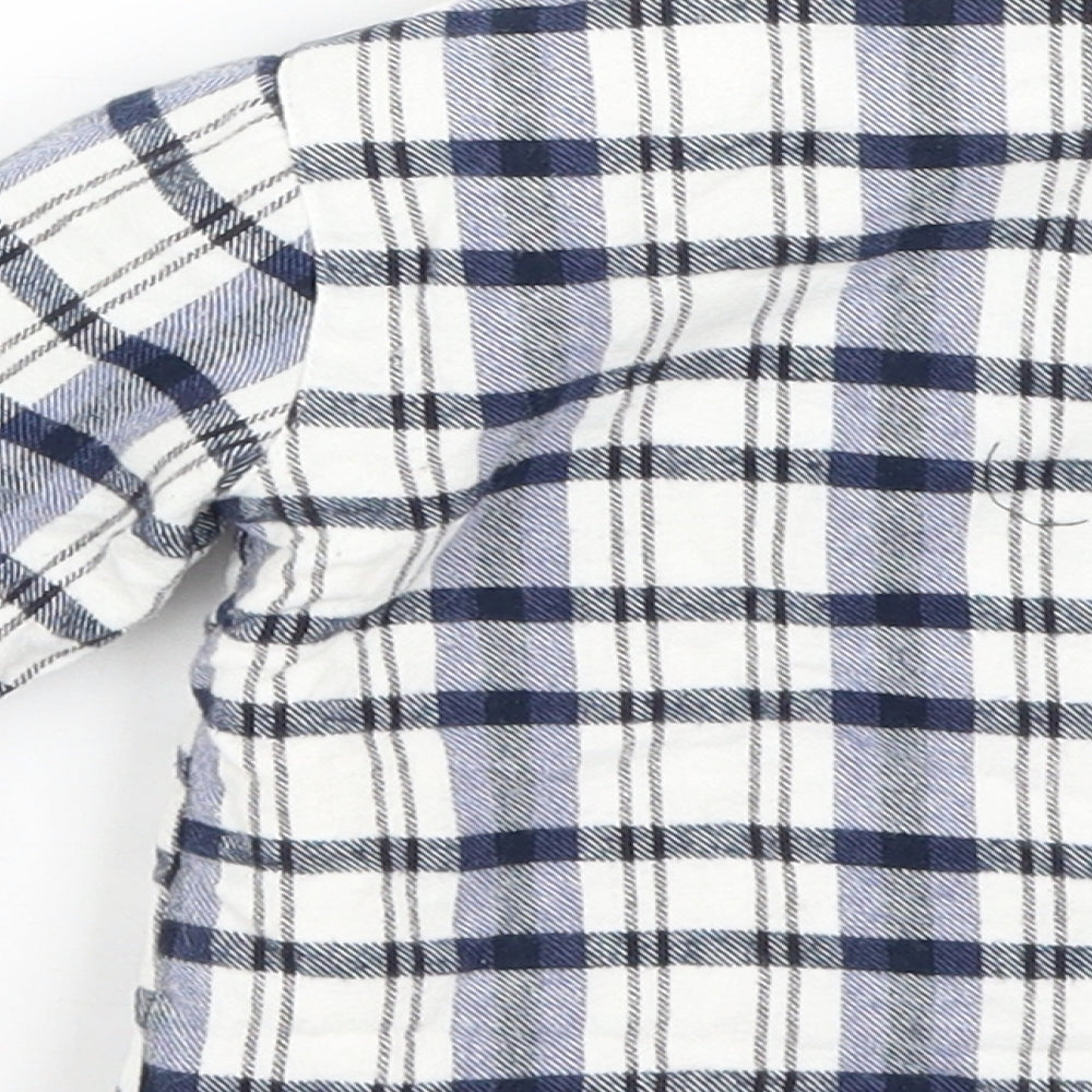 TU Baby Blue Plaid  Cardigan Jumper Size 6-9 Months