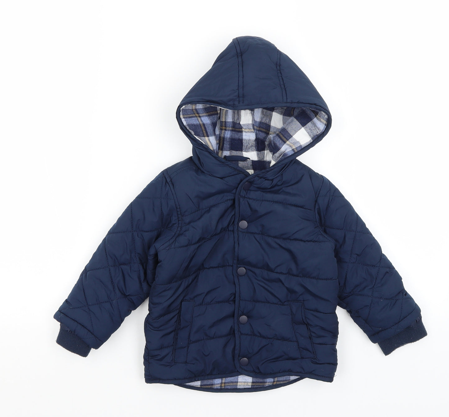 George Baby Blue   Quilted Coat Size 12-18 Months