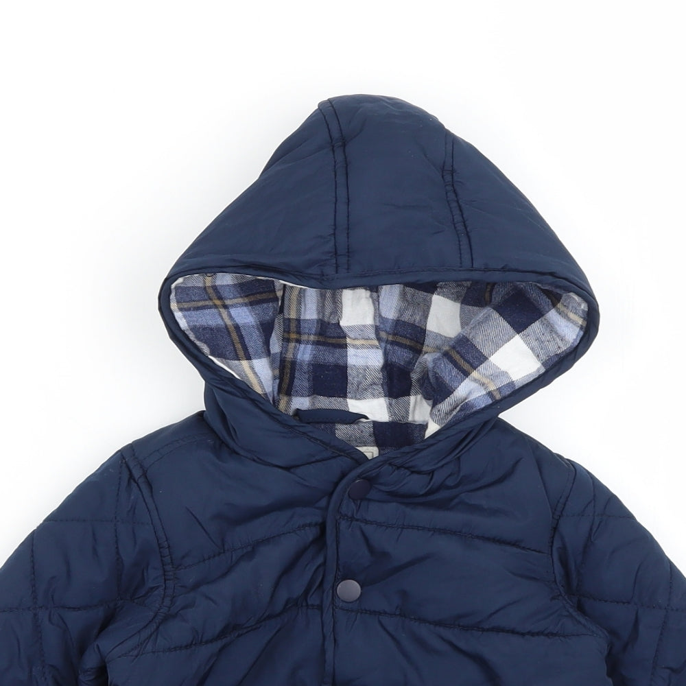 George Baby Blue   Quilted Coat Size 12-18 Months