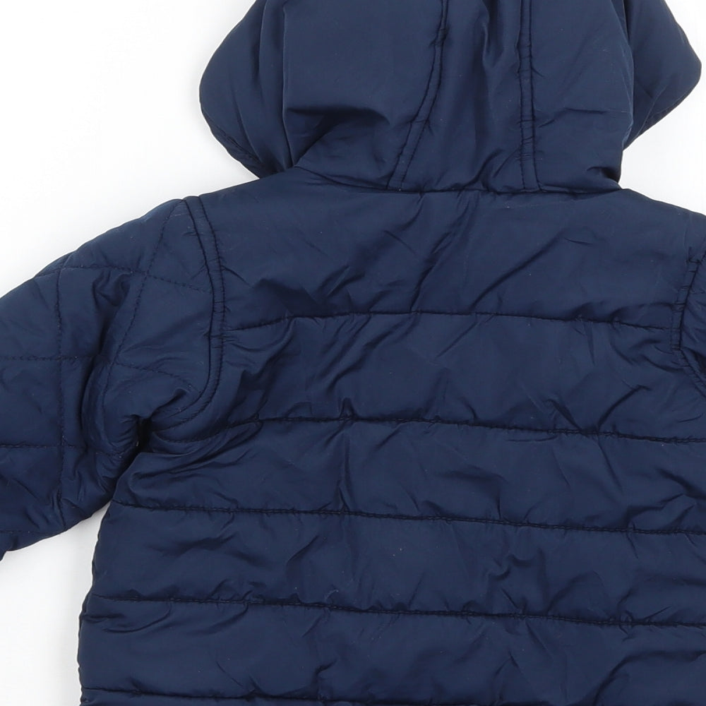 George Baby Blue   Quilted Coat Size 12-18 Months