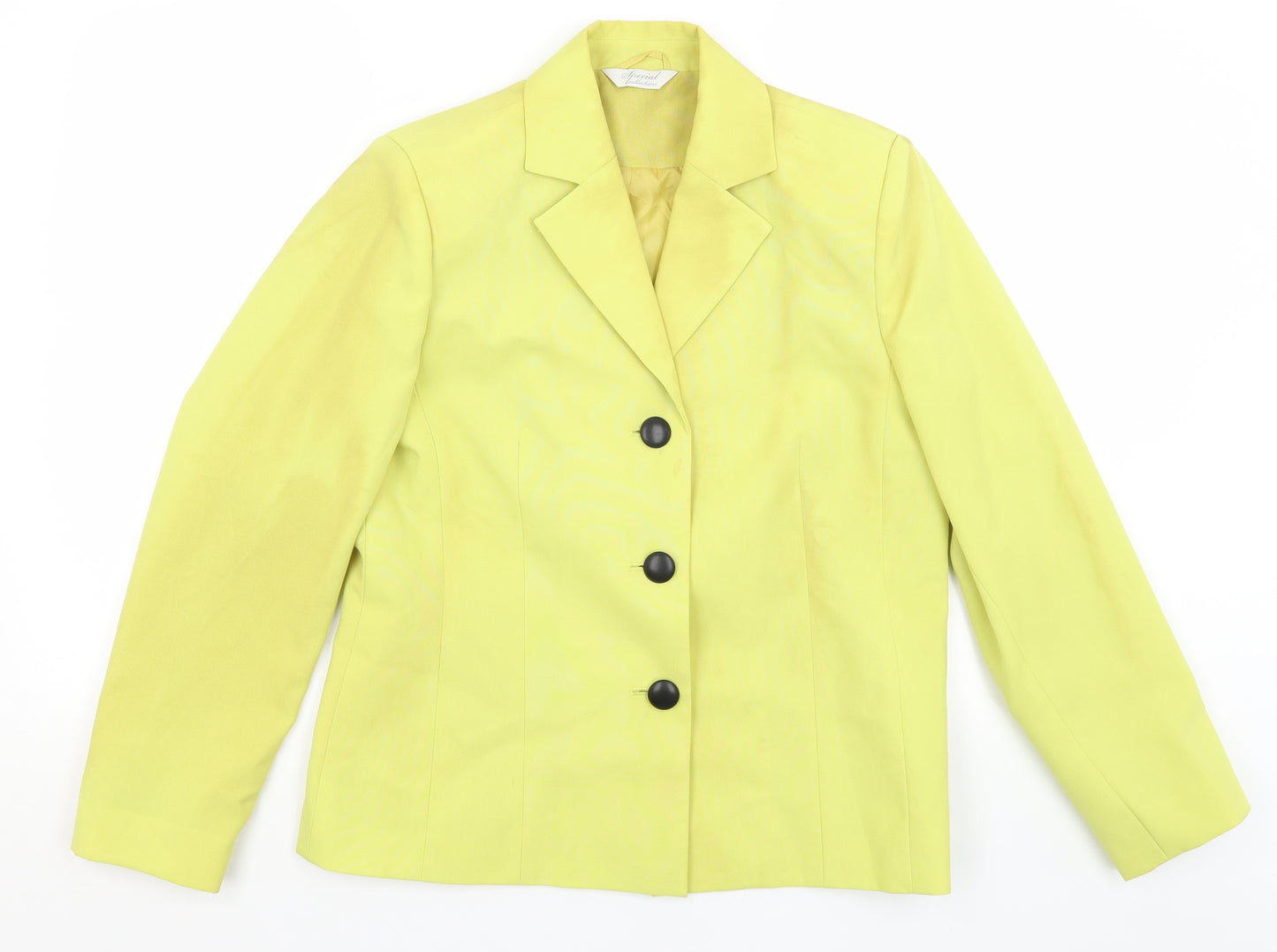Special Collection Womens Yellow   Jacket Blazer Size 12