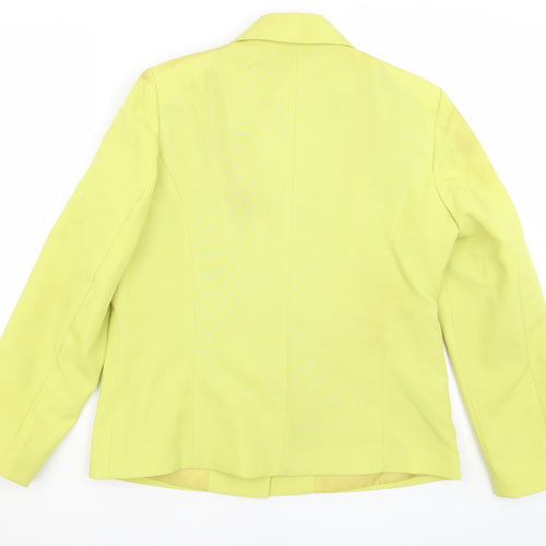Special Collection Womens Yellow   Jacket Blazer Size 12