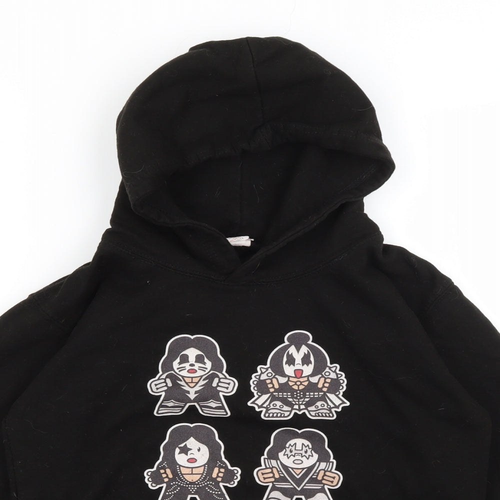 AWD Boys Black   Pullover Hoodie Size 12-13 Years  - Kiss