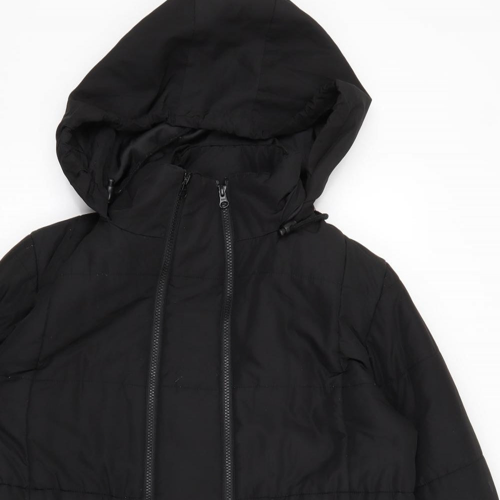 JoJo Maman Bébé Womens Black   Puffer Jacket Coat Size 12