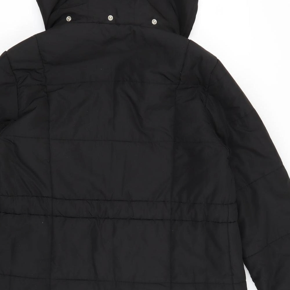 JoJo Maman Bébé Womens Black   Puffer Jacket Coat Size 12