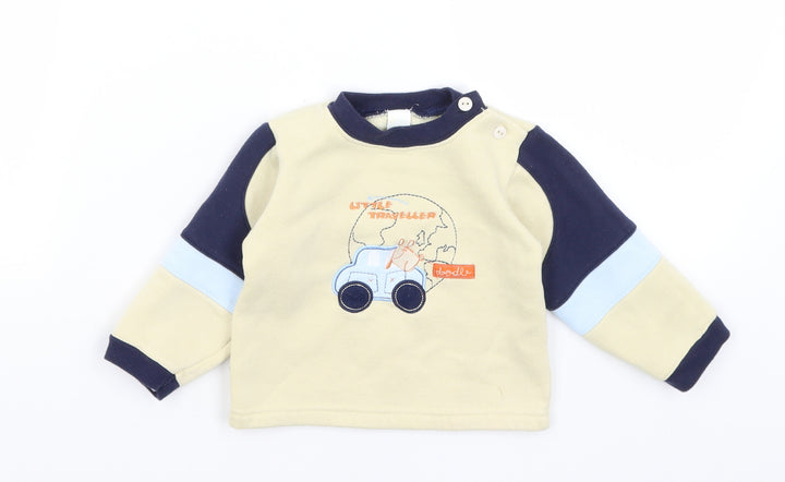 Baby Ma Baby Beige   Pullover Jumper Size 6-9 Months  - Little Traveler