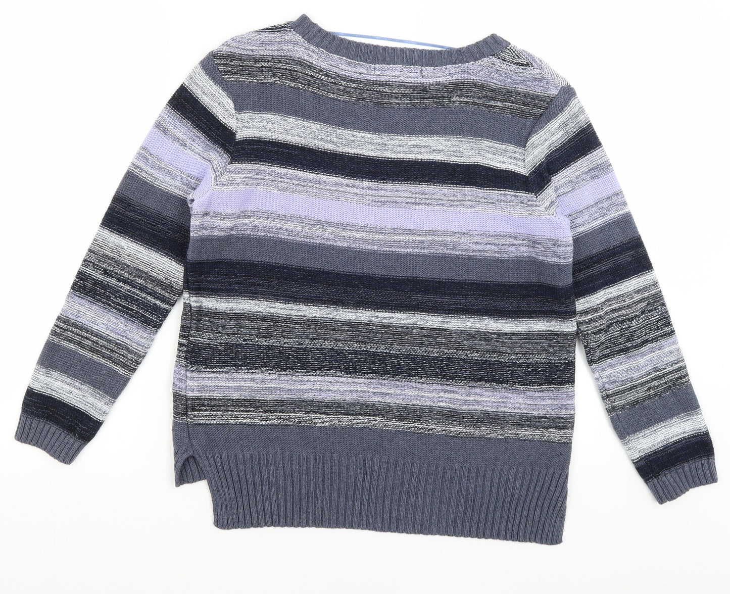 Atmosphere Womens Blue Striped  Pullover Jumper Size 12