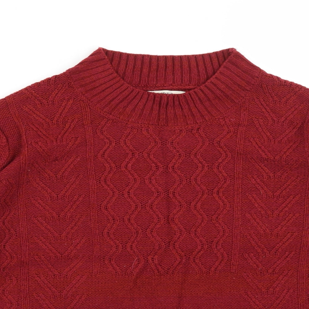 Papaya Womens Red   Pullover Jumper Size L