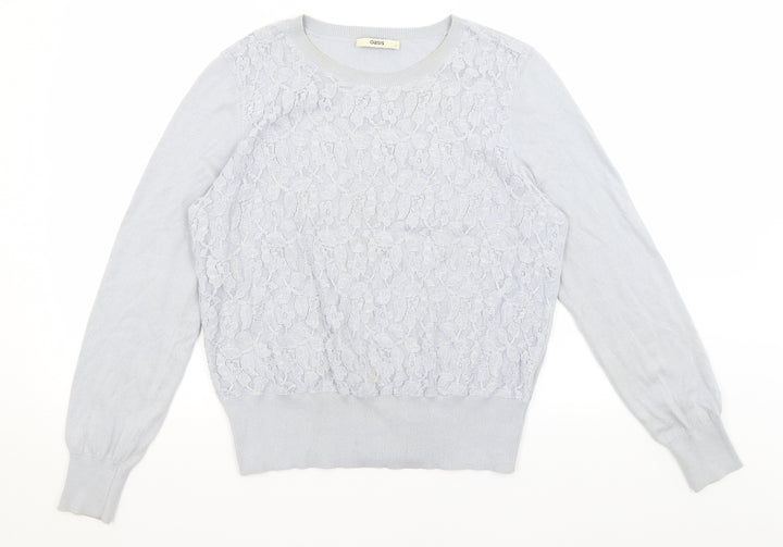 Oasis Womens Blue   Pullover Jumper Size L