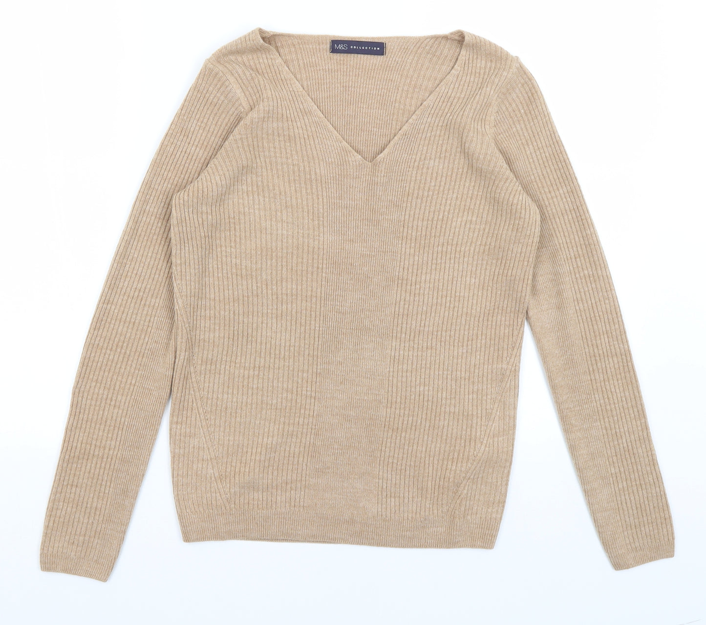 M&S Womens Brown   Pullover Jumper Size 8