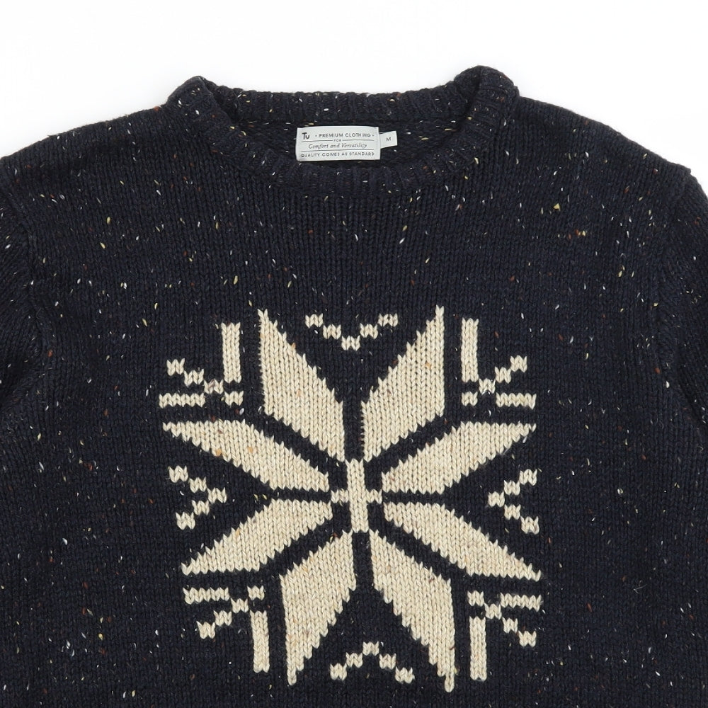 TU Mens Blue   Pullover Jumper Size M