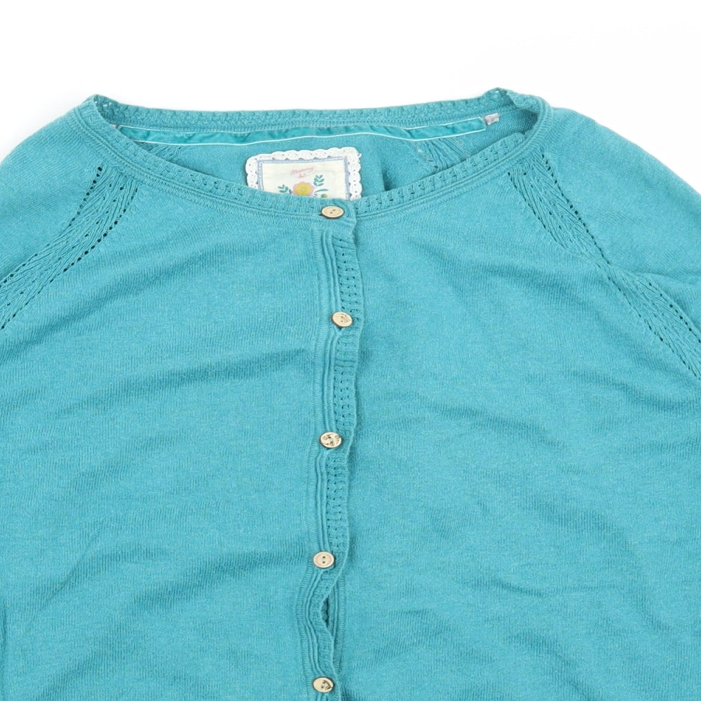 Manataray Womens Blue   Cardigan Jumper Size 20