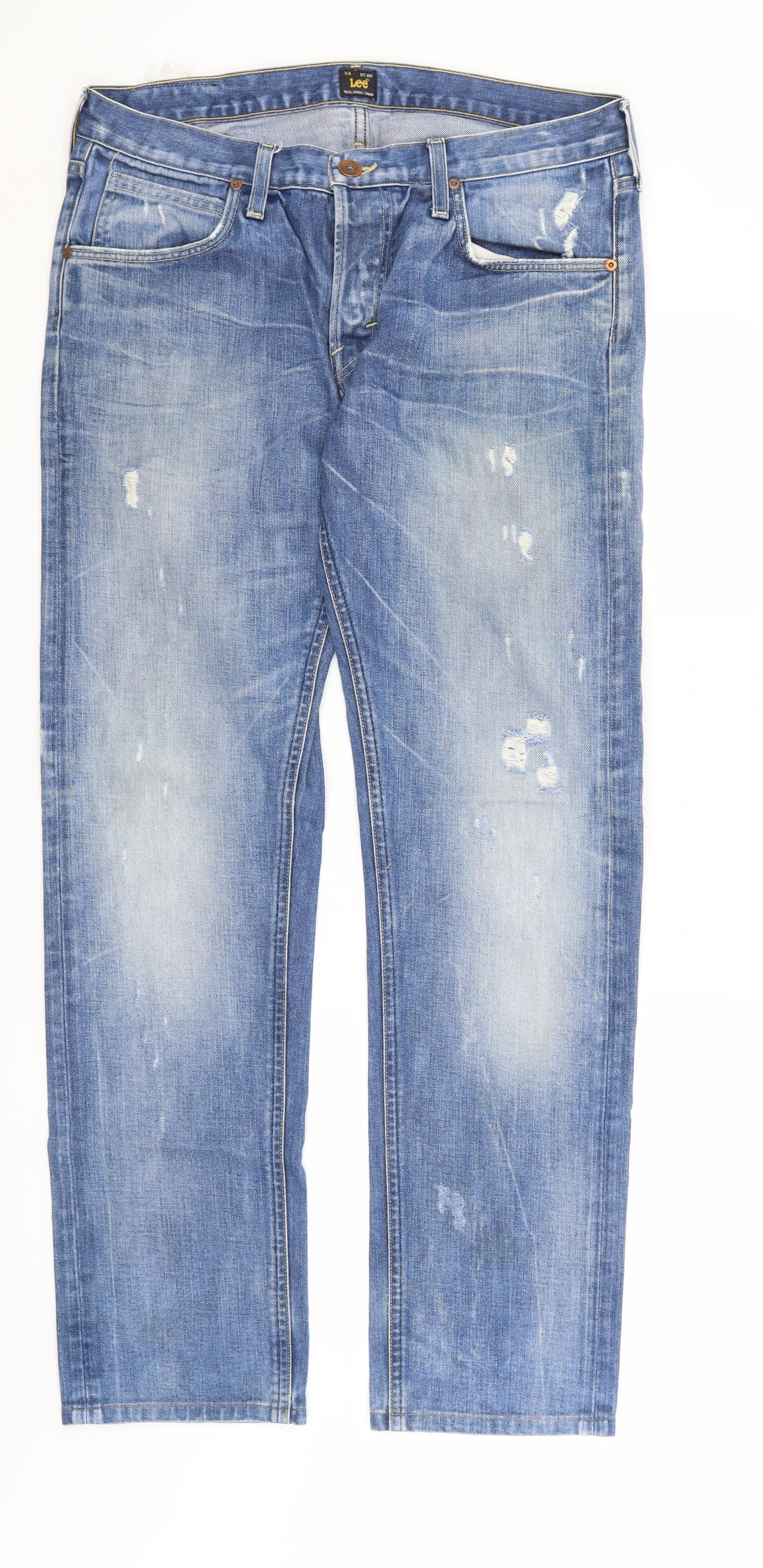 Lee Mens Blue   Straight Jeans Size 33 in L31 in