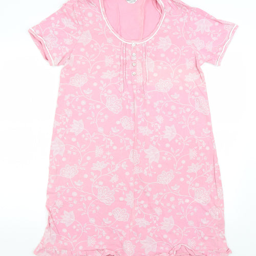 Bonmarche Womens Pink Floral  Top Nightshirt Size 12